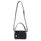Louis Vuitton Louis Vuitton Black Debossed Monogram Calfskin Side Trunk MM