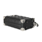 Louis Vuitton Louis Vuitton Black Debossed Monogram Calfskin Side Trunk MM