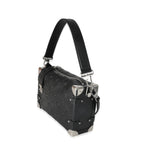 Louis Vuitton Louis Vuitton Black Debossed Monogram Calfskin Side Trunk MM