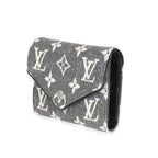 Louis Vuitton Louis Vuitton Black Denim Monogram Jacquard Victorine Wallet