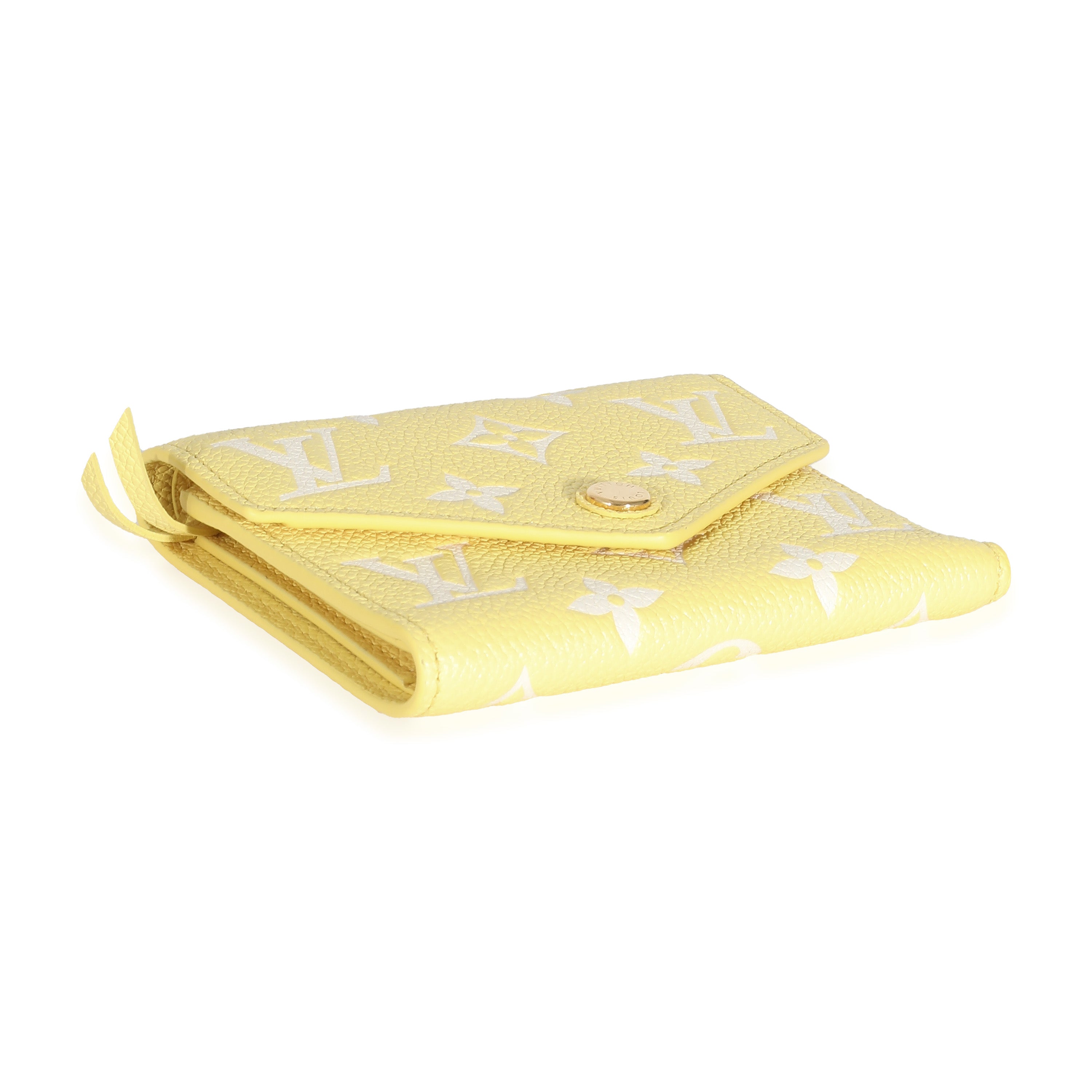 Louis Vuitton Louis Vuitton Lemon Curd Monogram Empreinte Victorine Wallet