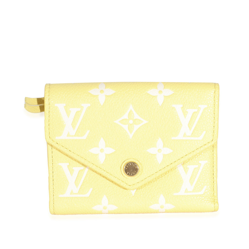 Louis Vuitton Louis Vuitton Lemon Curd Monogram Empreinte Victorine Wallet