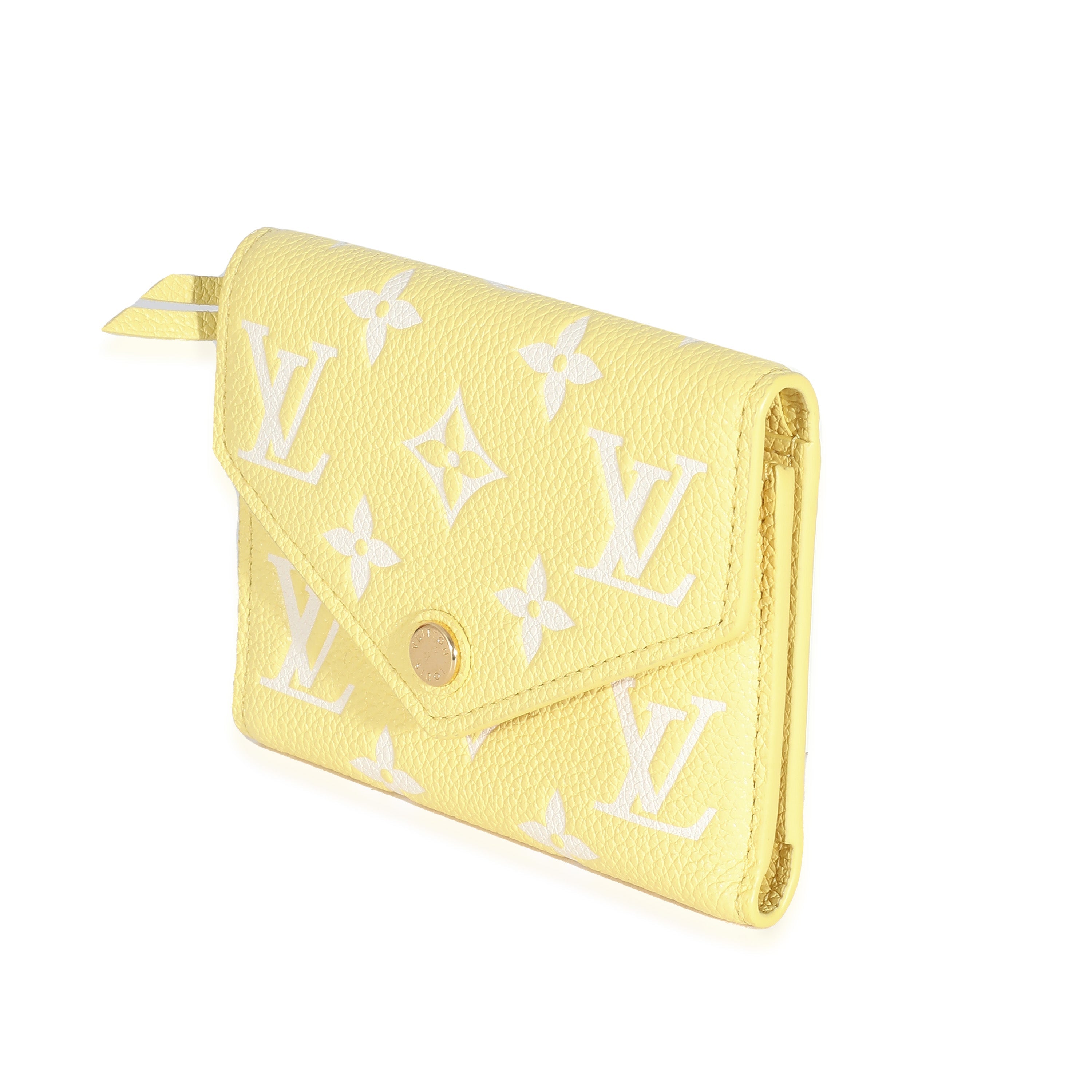 Louis Vuitton Louis Vuitton Lemon Curd Monogram Empreinte Victorine Wallet