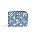 Louis Vuitton Louis Vuitton Blue Denim Monogram Jacquard Zippy Coin Purse
