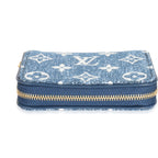 Louis Vuitton Louis Vuitton Blue Denim Monogram Jacquard Zippy Coin Purse