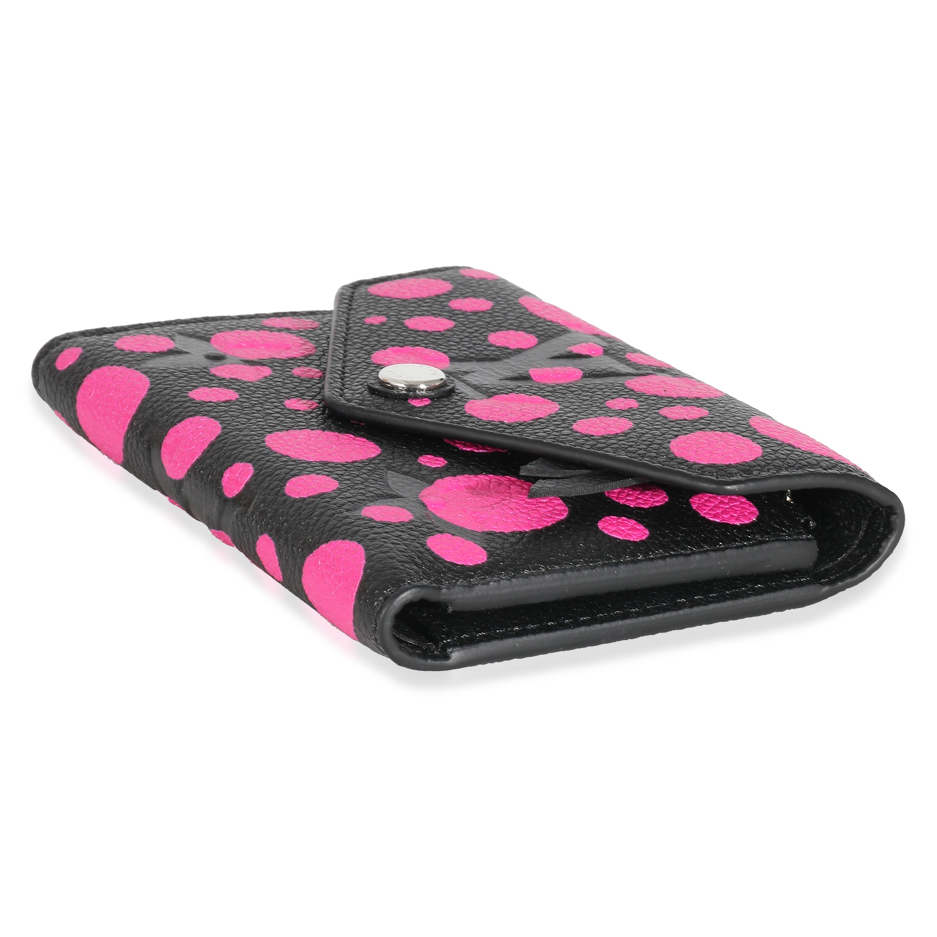 Louis Vuitton Louis Vuitton x Yayoi Kusama Noir Fuchsia Empreinte Victorine Wallet