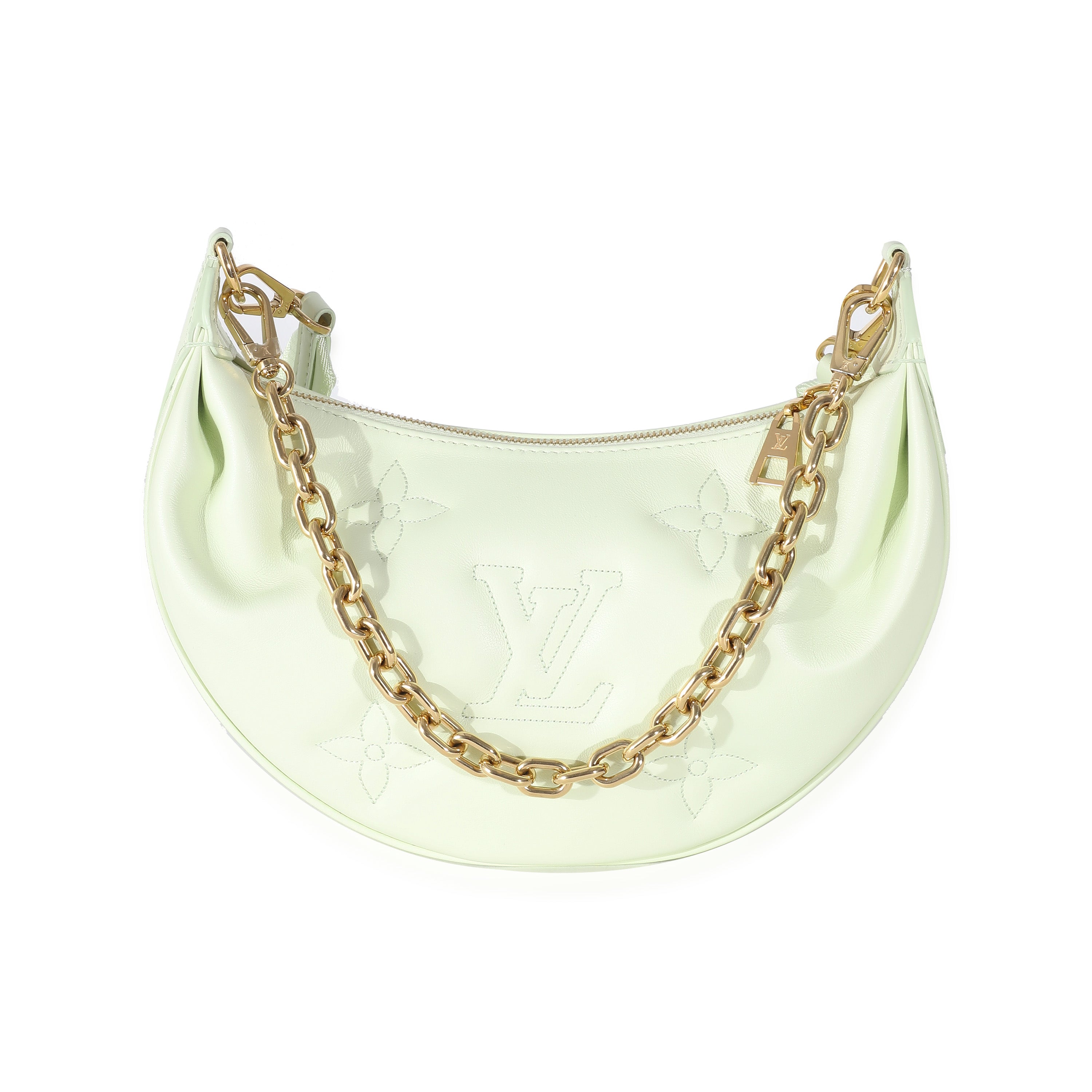 Louis Vuitton Louis Vuitton Light Green Bubblegram Calfskin Over The Moon