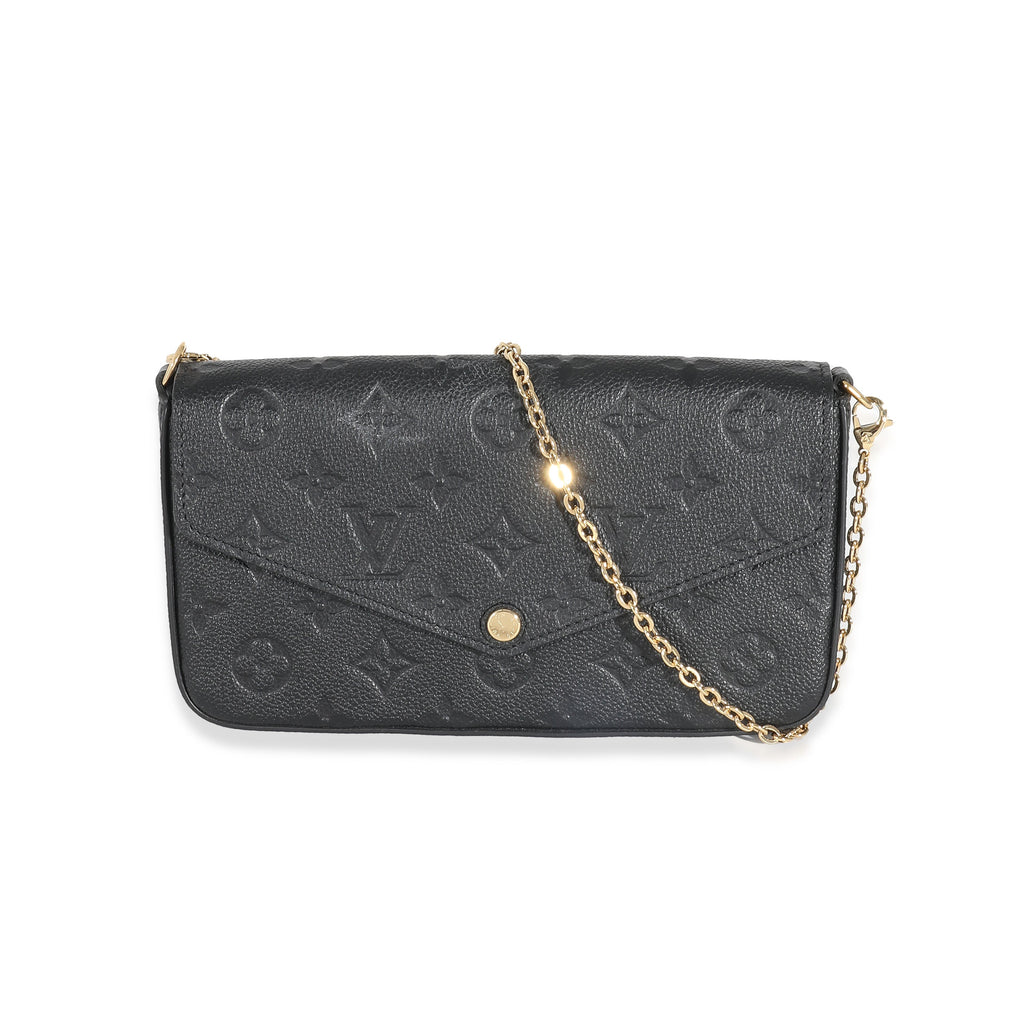 Louis Vuitton Louis Vuitton Black Monogram Empreinte Félicie Pochette