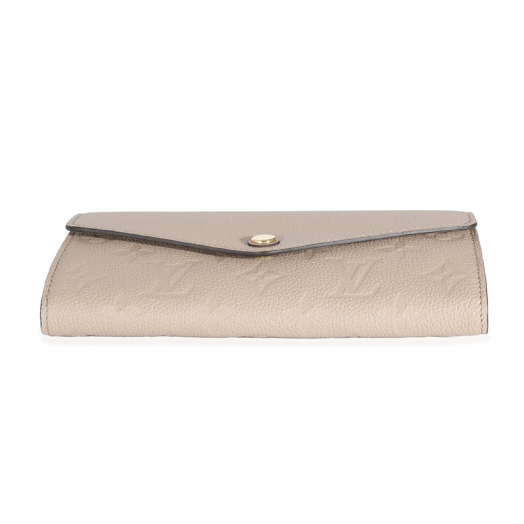 Louis Vuitton Louis Vuitton Tourterelle Monogram Empreinte Sarah Wallet