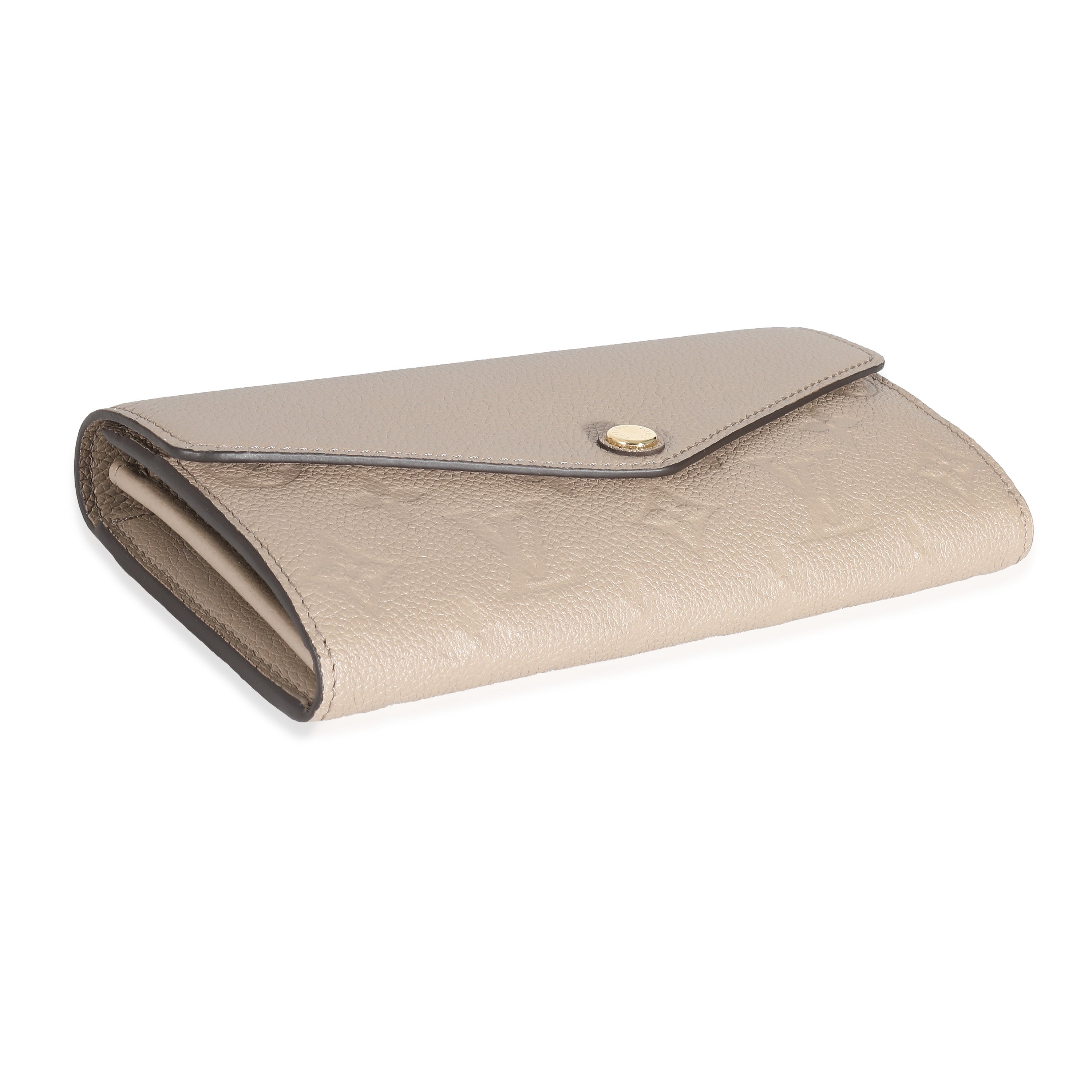 Louis Vuitton Louis Vuitton Tourterelle Monogram Empreinte Sarah Wallet