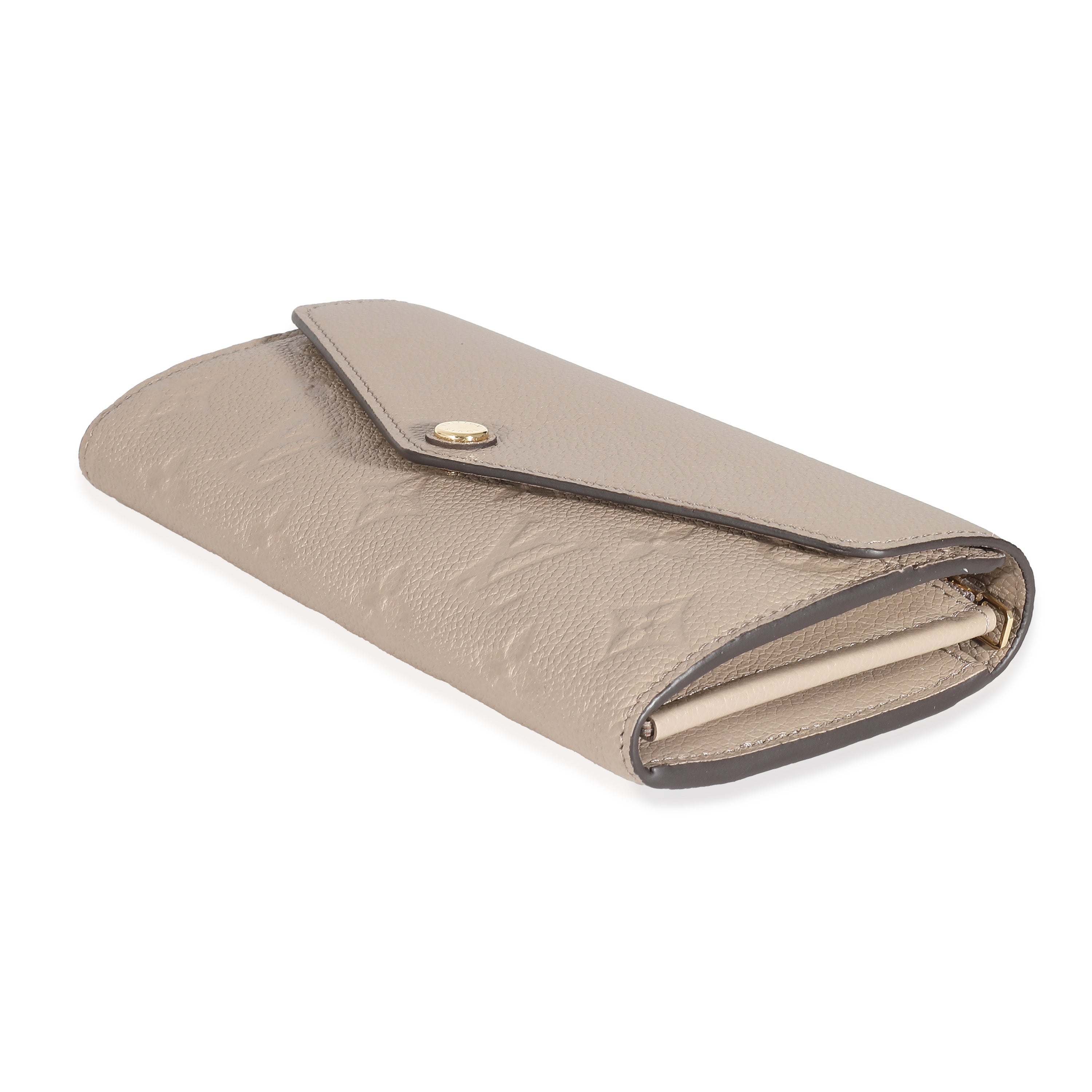 Louis Vuitton Louis Vuitton Tourterelle Monogram Empreinte Sarah Wallet