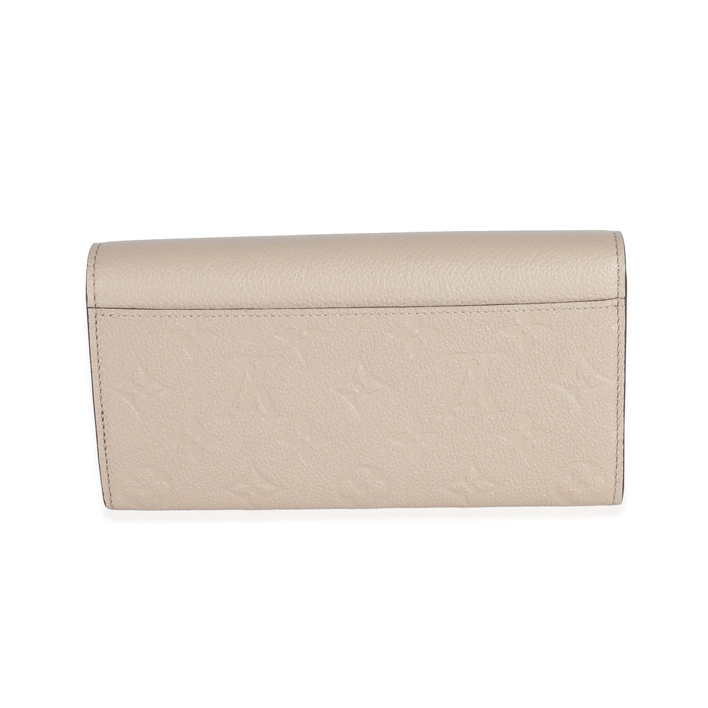 Louis Vuitton Louis Vuitton Tourterelle Monogram Empreinte Sarah Wallet
