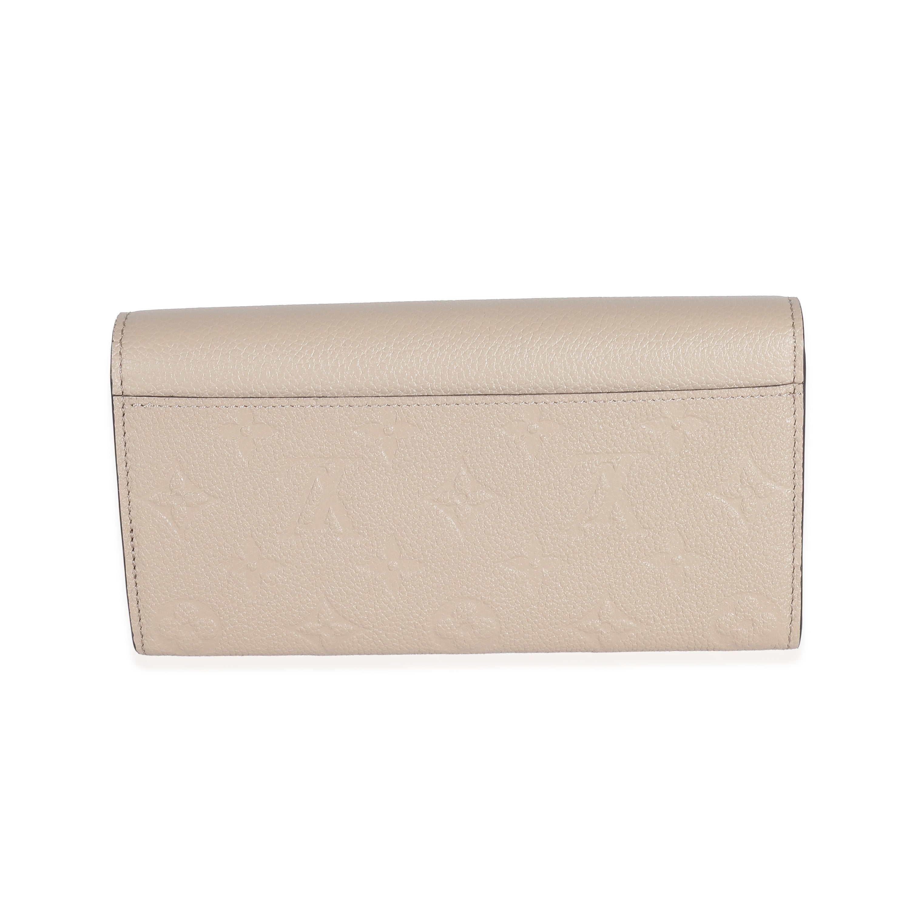 Louis Vuitton Louis Vuitton Tourterelle Monogram Empreinte Sarah Wallet