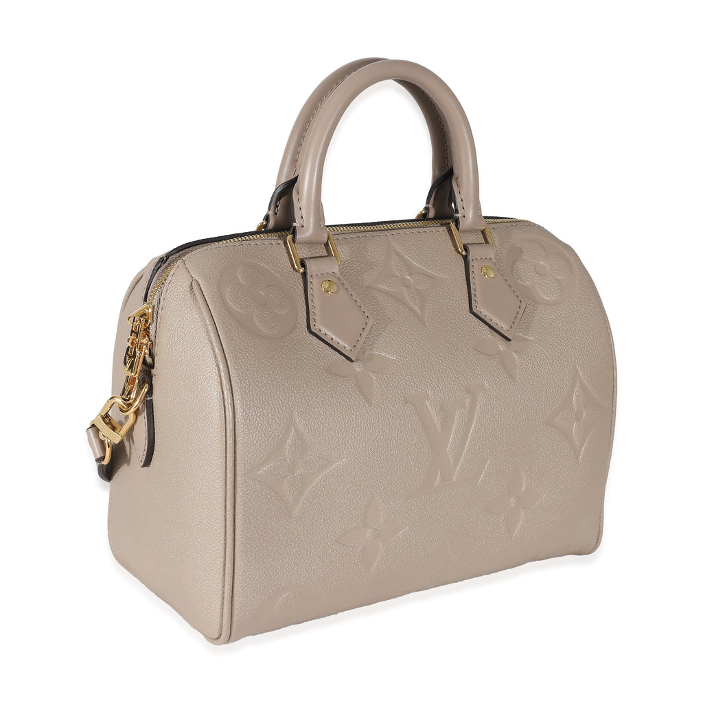 Louis Vuitton Louis Vuitton Turtledove Monogram Empreinte Speedy Bandoulière 25