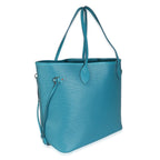 Louis Vuitton Louis Vuitton Cyan Blue Epi Neverfull MM