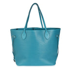 Louis Vuitton Louis Vuitton Cyan Blue Epi Neverfull MM