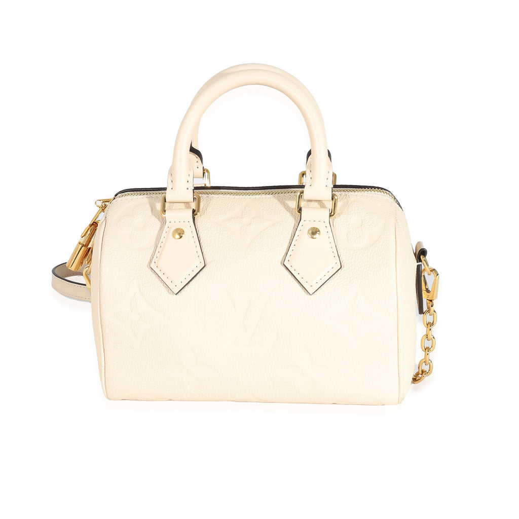 Louis Vuitton Louis Vuitton Creme Empreinte Speedy Bandoulière 20