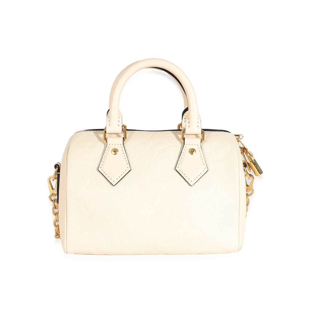 Louis Vuitton Louis Vuitton Creme Empreinte Speedy Bandoulière 20