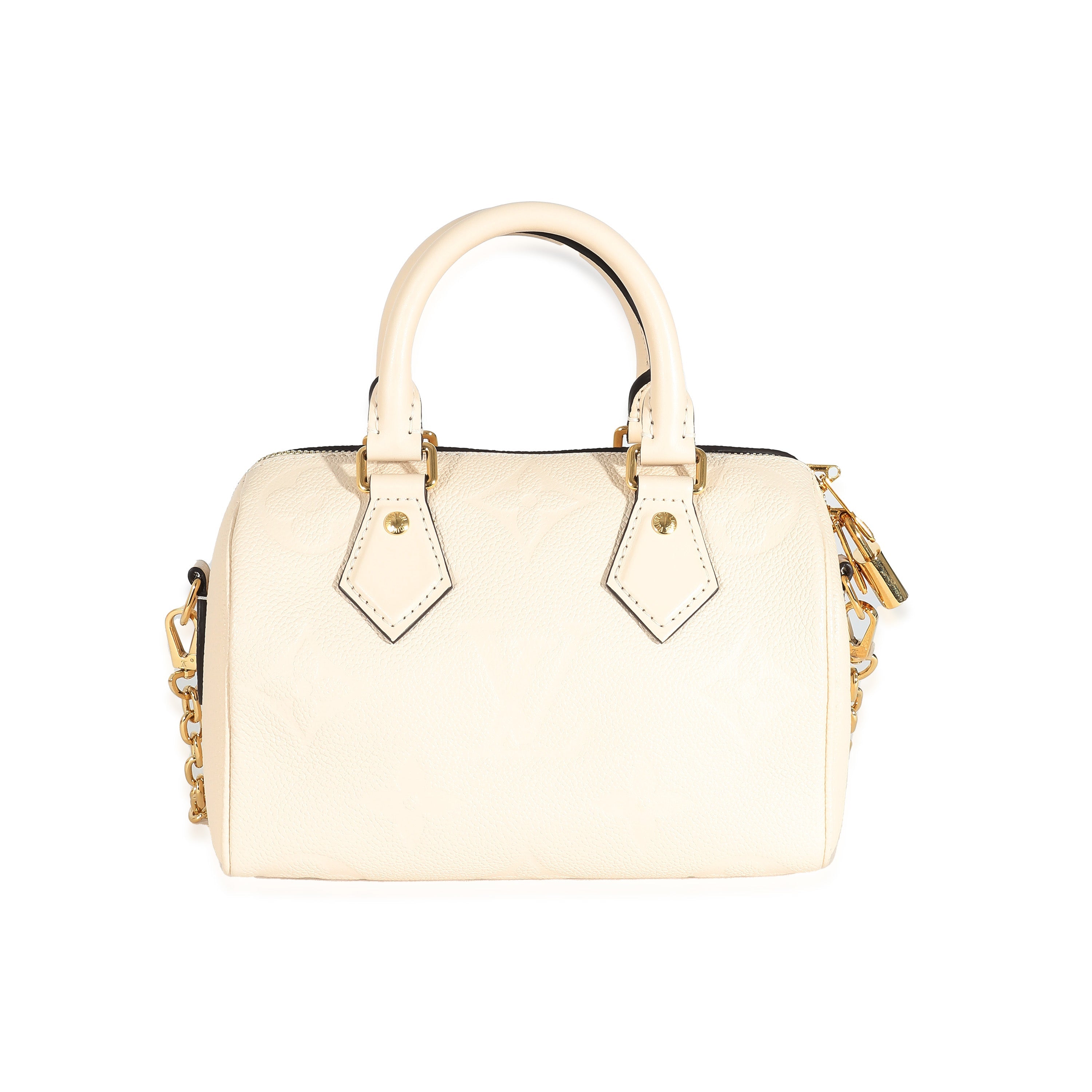 Louis Vuitton Louis Vuitton Creme Empreinte Speedy Bandoulière 20