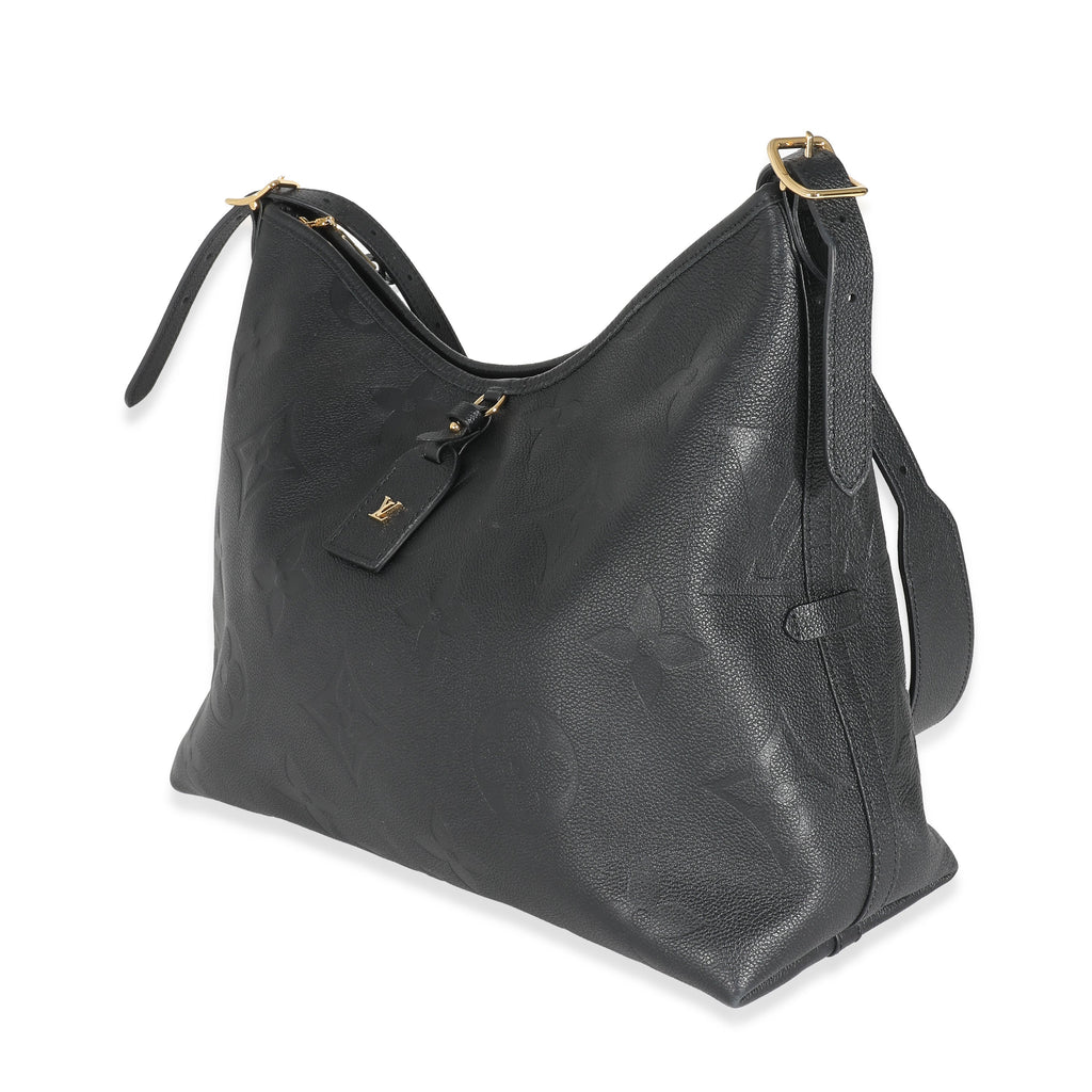 Louis Vuitton Louis Vuitton Black Monogram Empreinte CarryAll MM