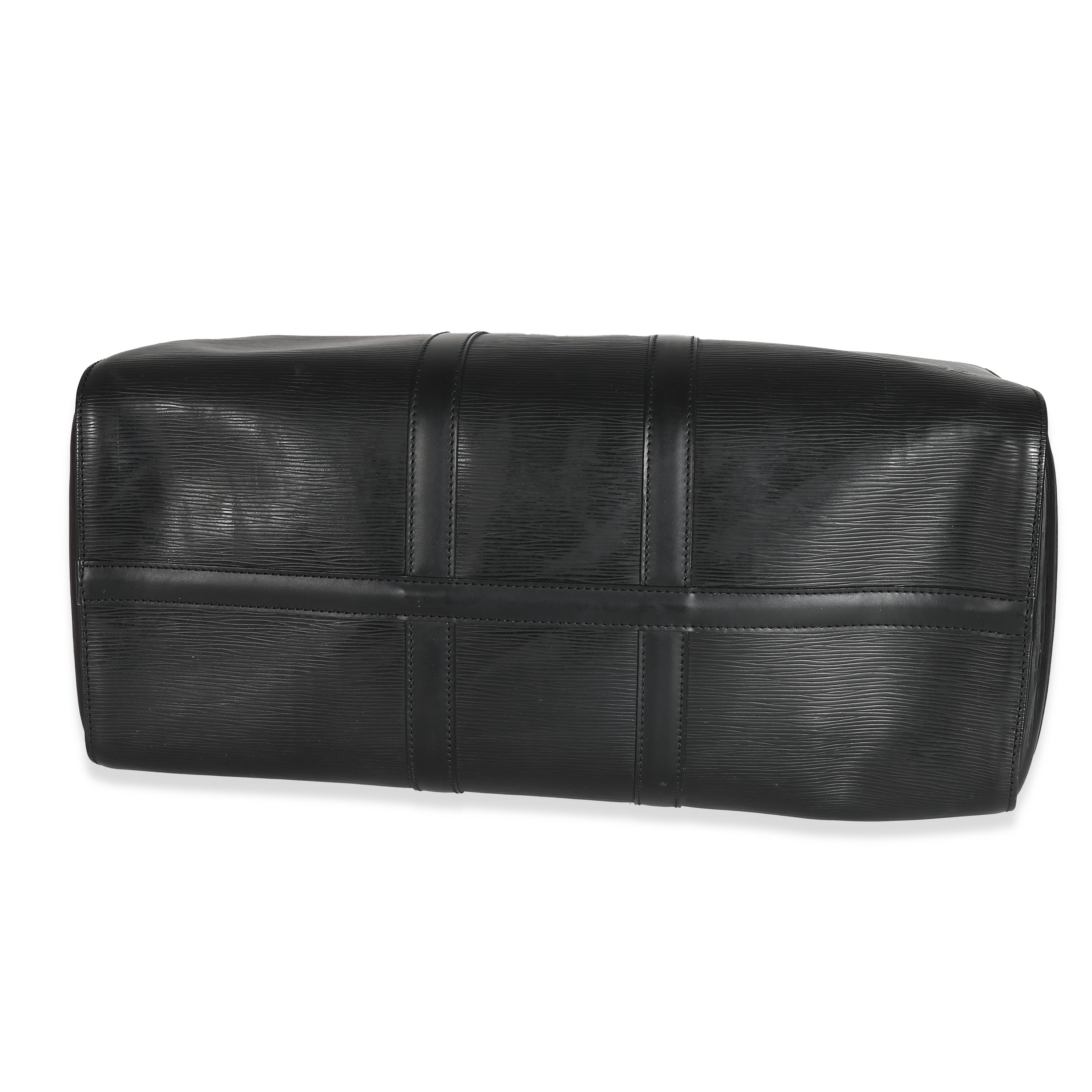 Louis Vuitton Louis Vuitton Black Epi Keepall 45