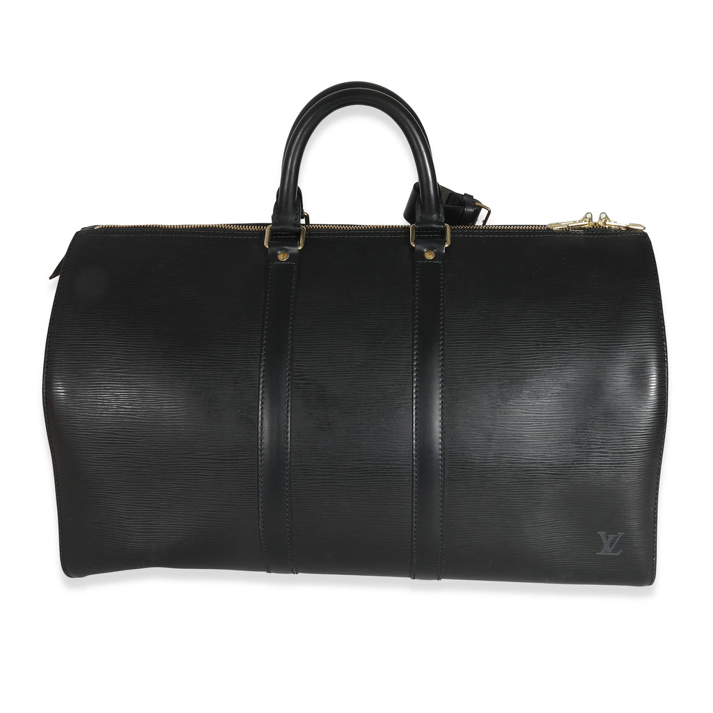 Louis Vuitton Louis Vuitton Black Epi Keepall 45