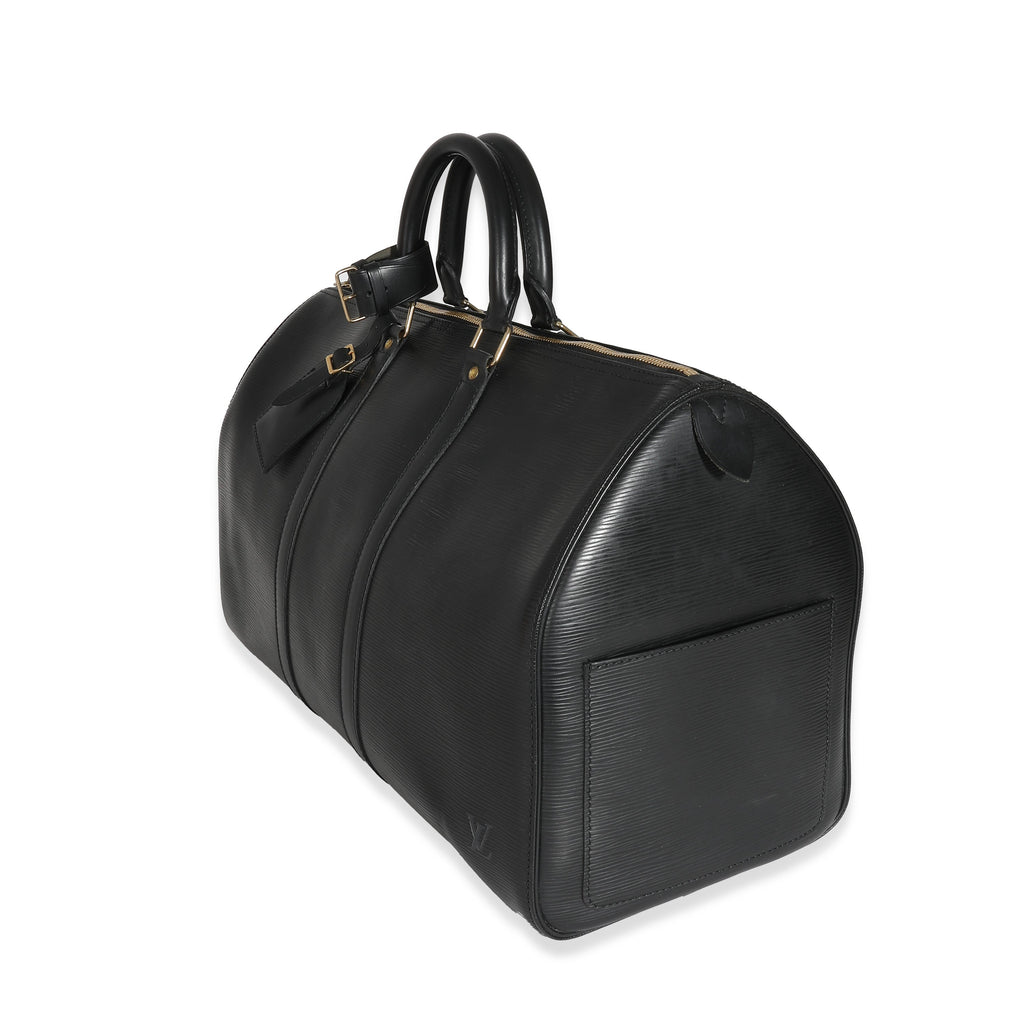 Louis Vuitton Louis Vuitton Black Epi Keepall 45