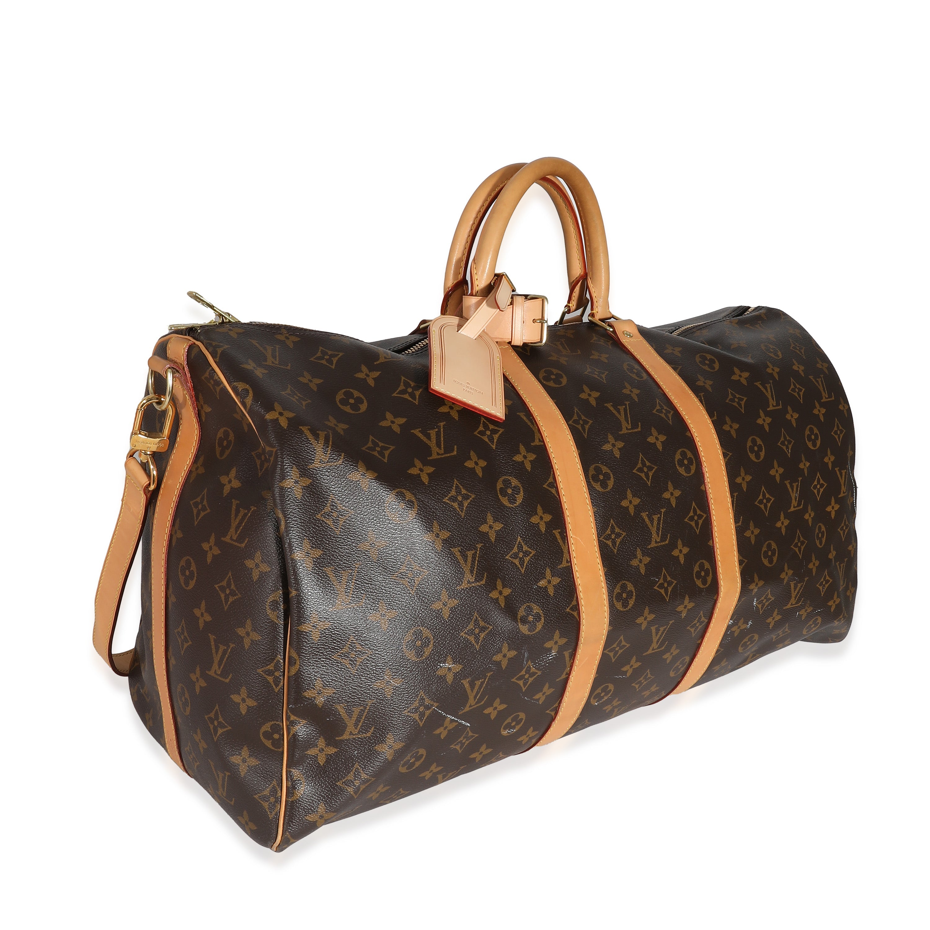Louis Vuitton Louis Vuitton Monogram Canvas Keepall Bandouliere 55