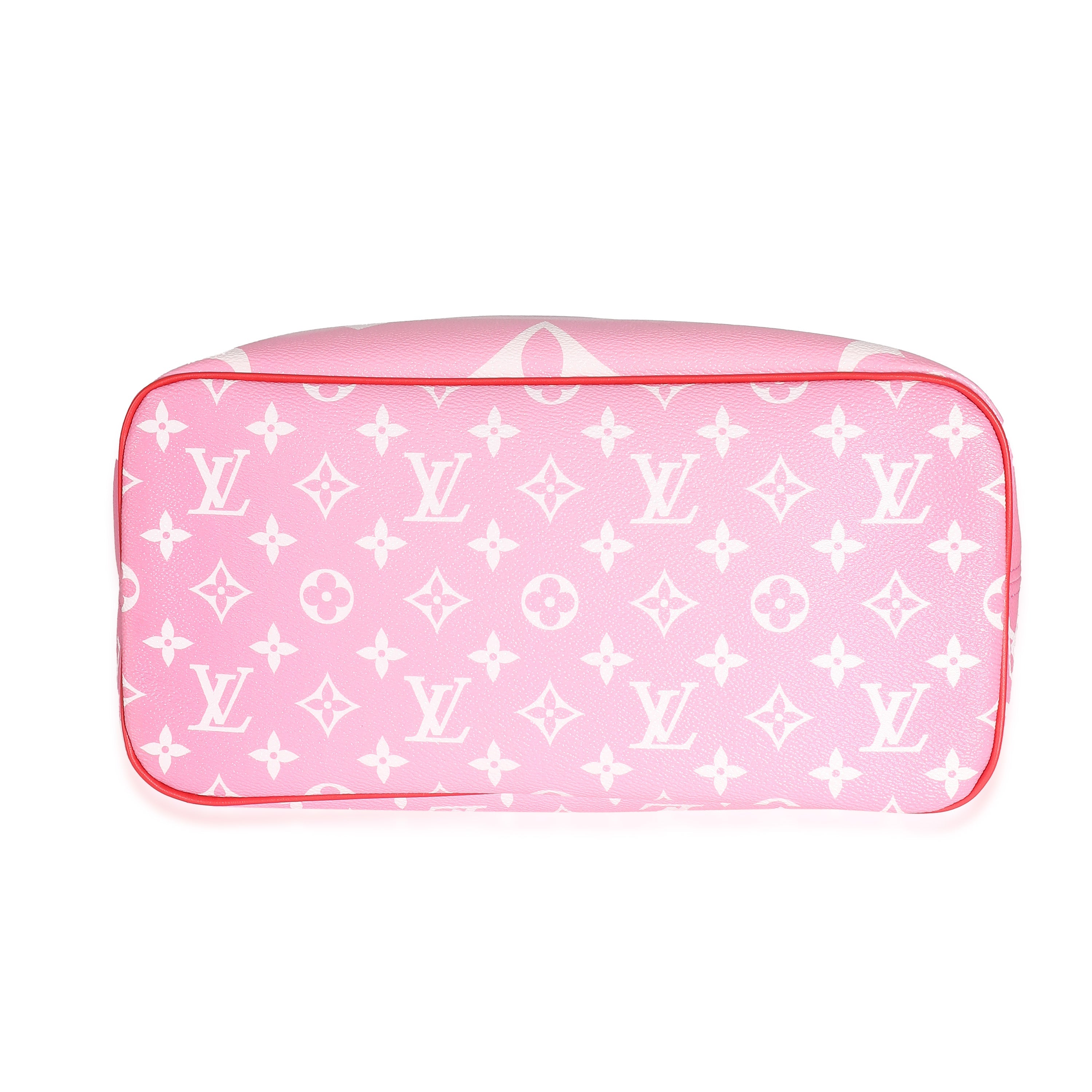 Louis Vuitton Louis Vuitton Red Pink Rogue LV Escale Canvas Neverfull MM