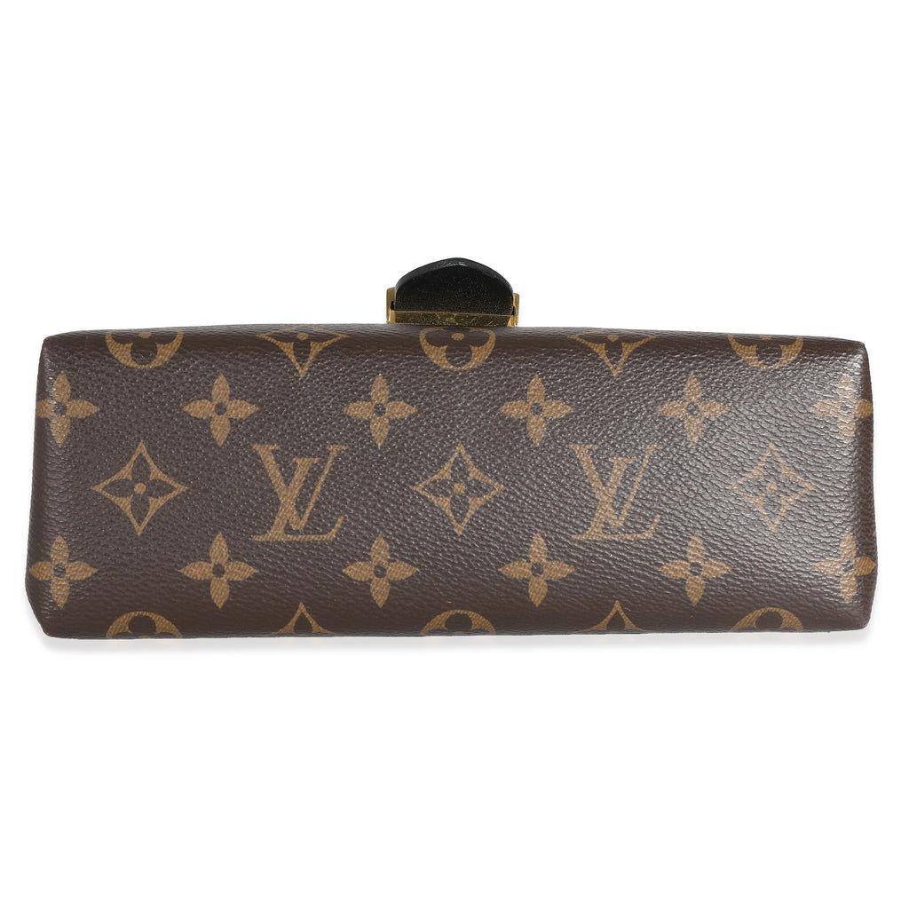 Louis Vuitton Louis Vuitton Black Calfskin Monogram Canvas Locky BB