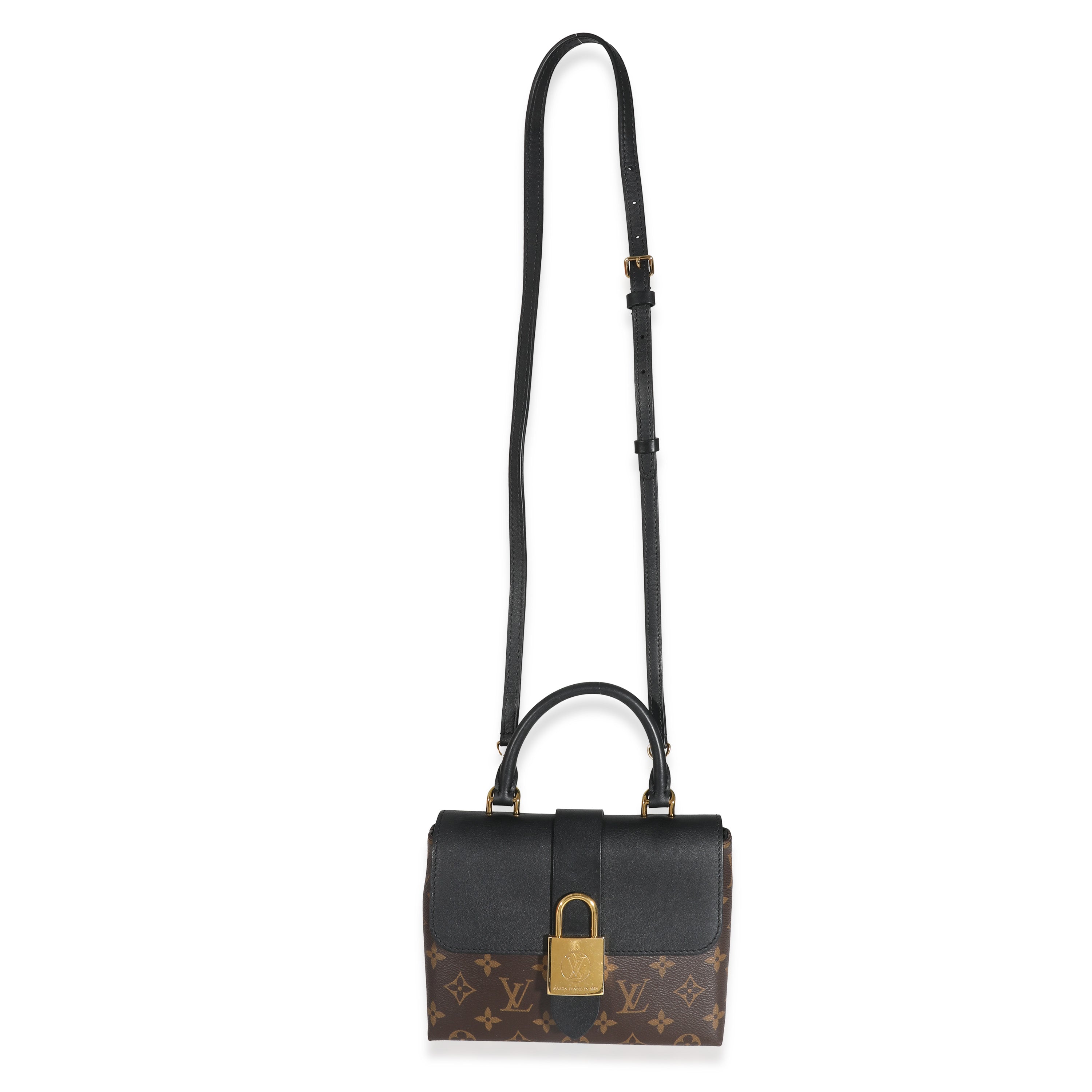 Louis Vuitton Louis Vuitton Black Calfskin Monogram Canvas Locky BB