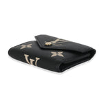 Louis Vuitton Black Beige Bicolor Giant Monogram Empreinte Victorine Wallet