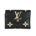 Louis Vuitton Black Beige Bicolor Giant Monogram Empreinte Victorine Wallet