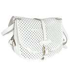 Louis Vuitton White Perforated Leather Sofia Coppola Flore Saumur