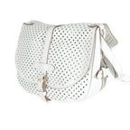 Louis Vuitton White Perforated Leather Sofia Coppola Flore Saumur