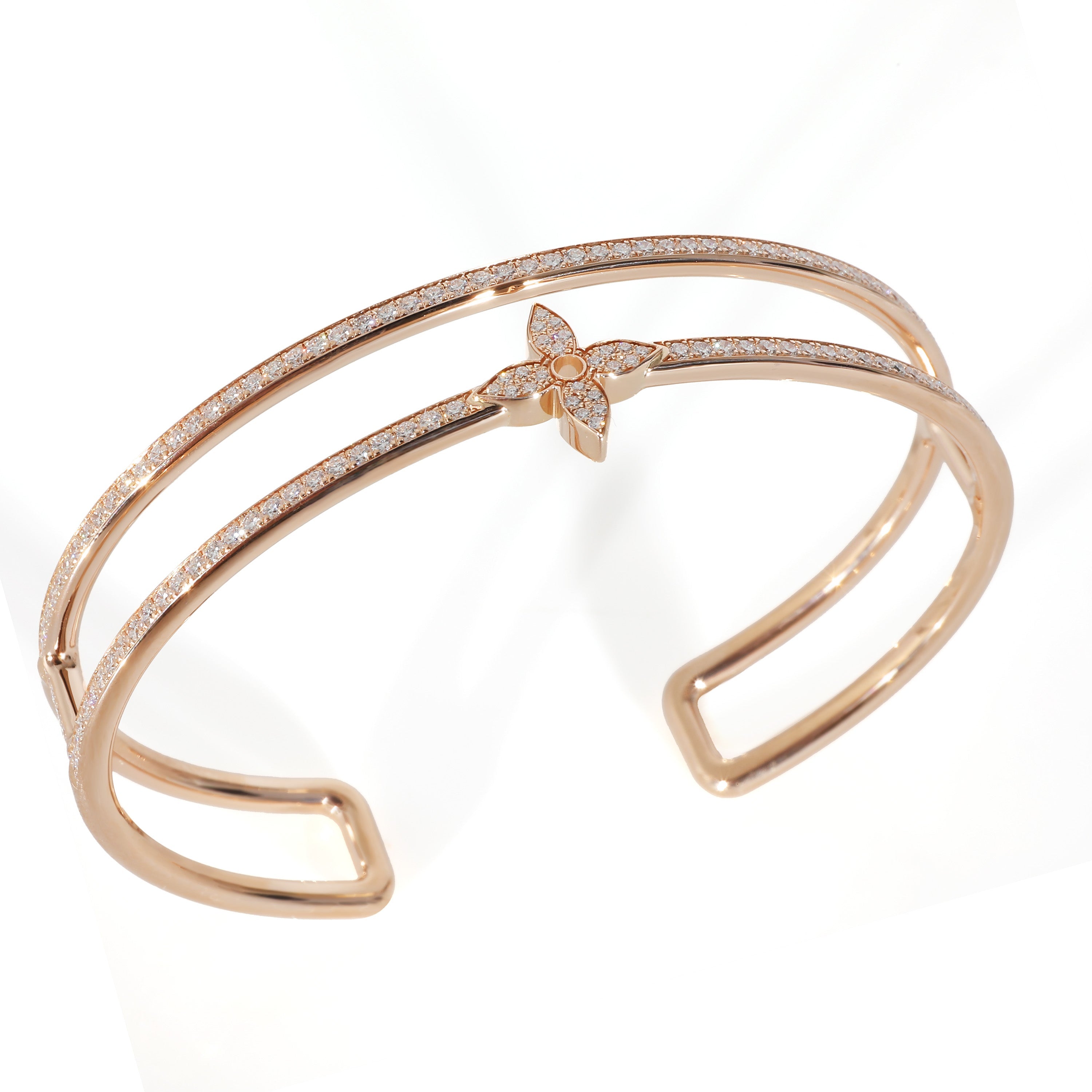 Louis Vuitton Louis Vuitton Idylle Blossom Bracelet with Diamonds in 18k Rose Gold 1.17 CTW