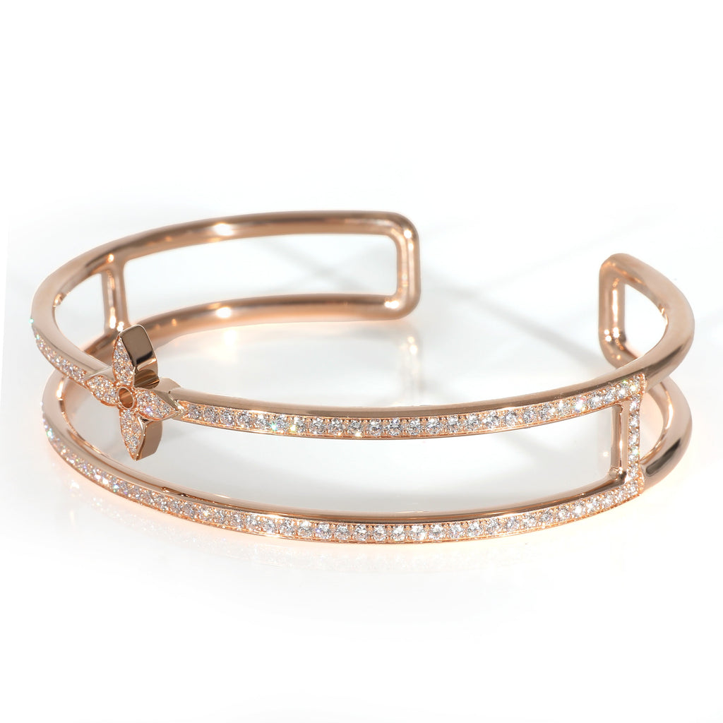 Louis Vuitton Louis Vuitton Idylle Blossom Bracelet with Diamonds in 18k Rose Gold 1.17 CTW