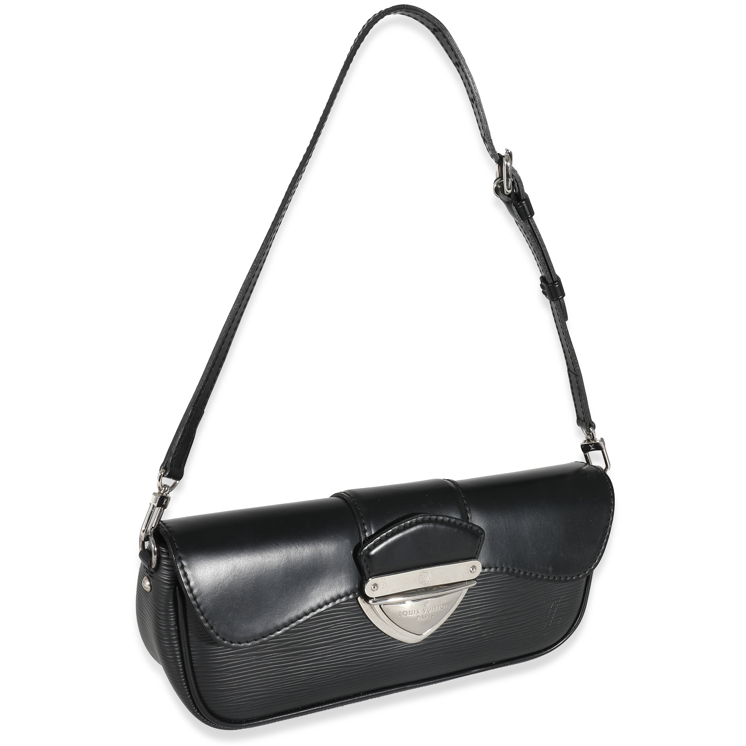 Louis Vuitton Louis Vuitton Black Epi Montaigne Clutch