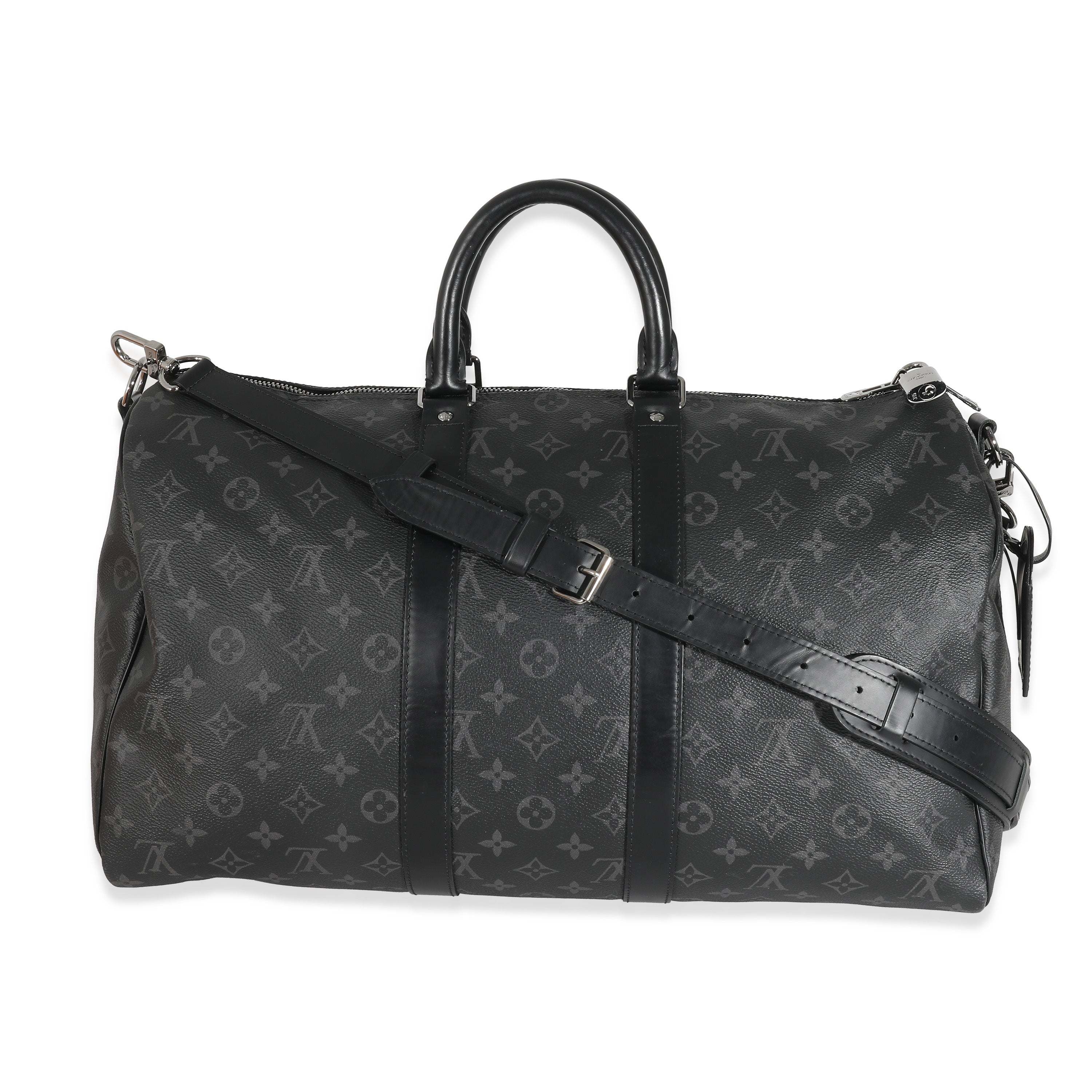 Louis Vuitton Louis Vuitton Monogram Eclipse Canvas Keepall Bandoulière 45