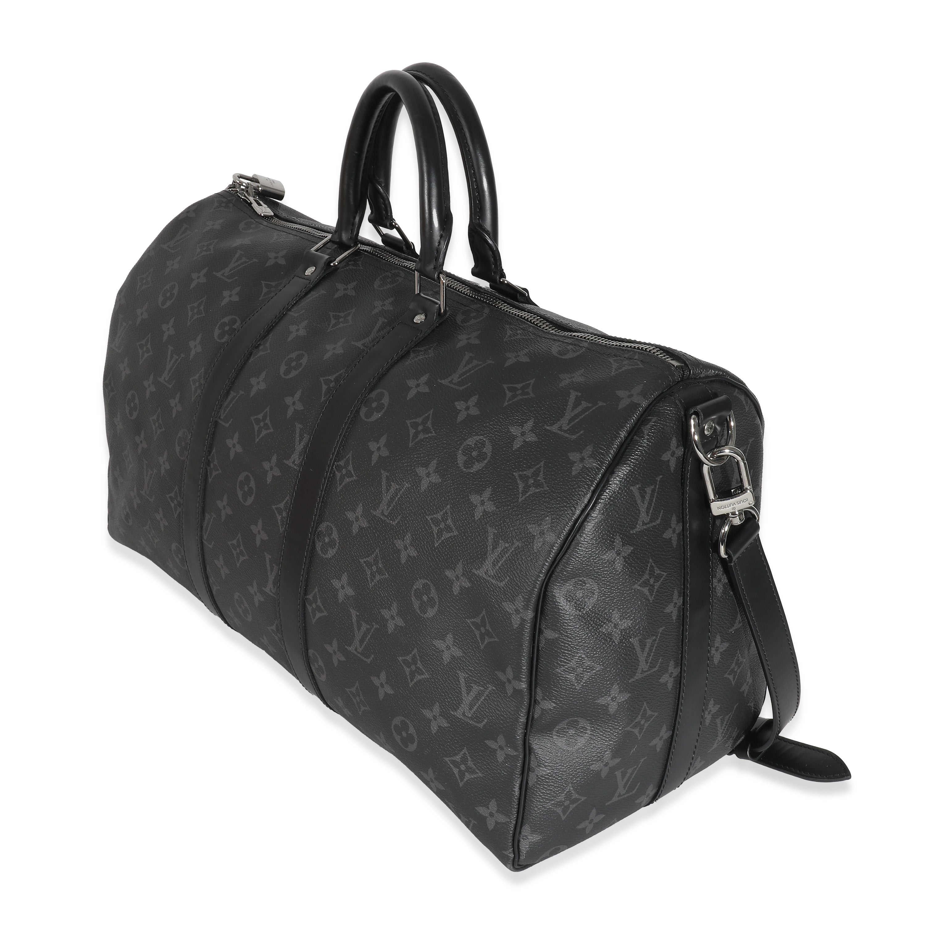 Louis Vuitton Louis Vuitton Monogram Eclipse Canvas Keepall Bandoulière 45