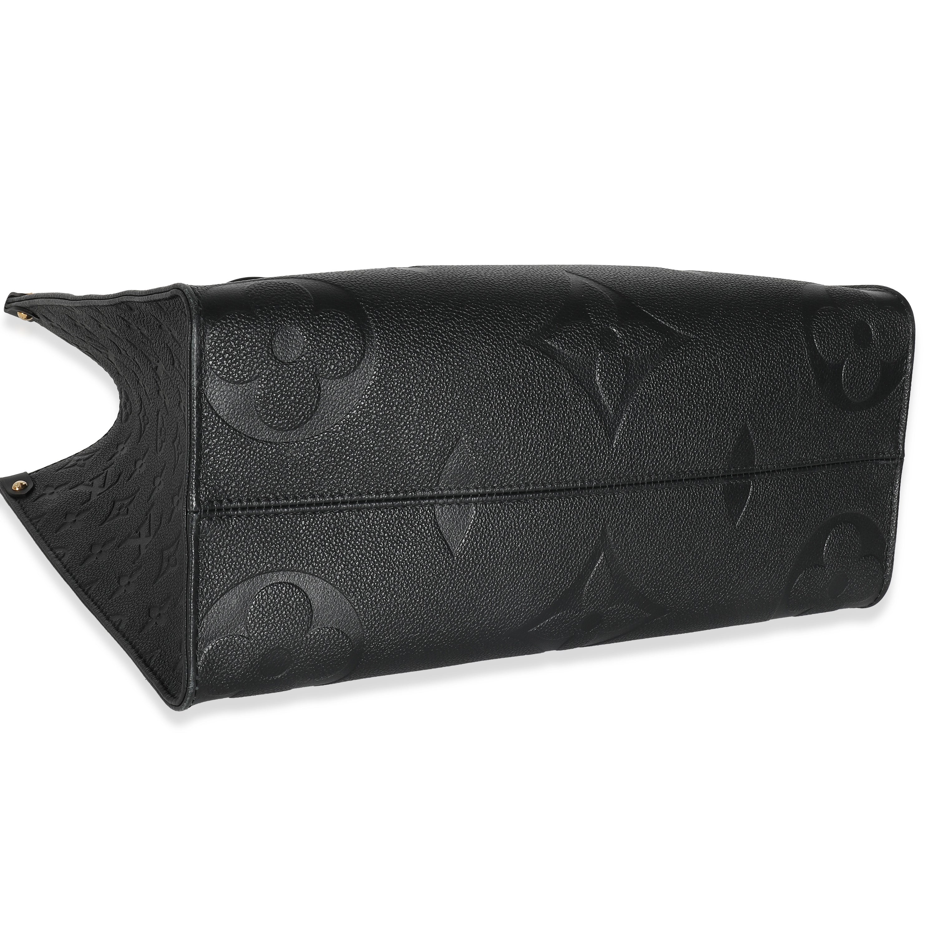 Louis Vuitton Louis Vuitton Black Monogram Giant Empreinte Onthego MM