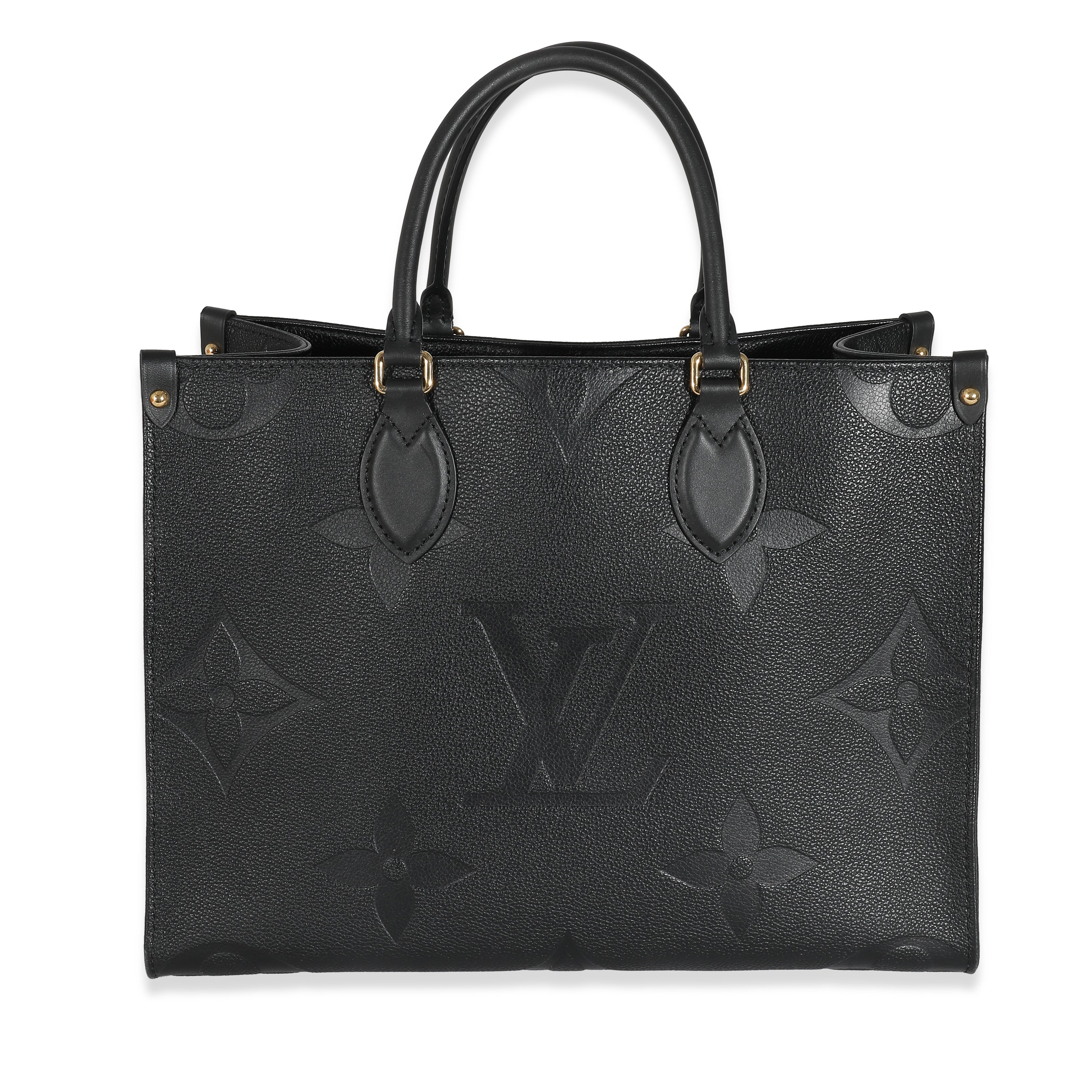 Louis Vuitton Louis Vuitton Black Monogram Giant Empreinte Onthego MM