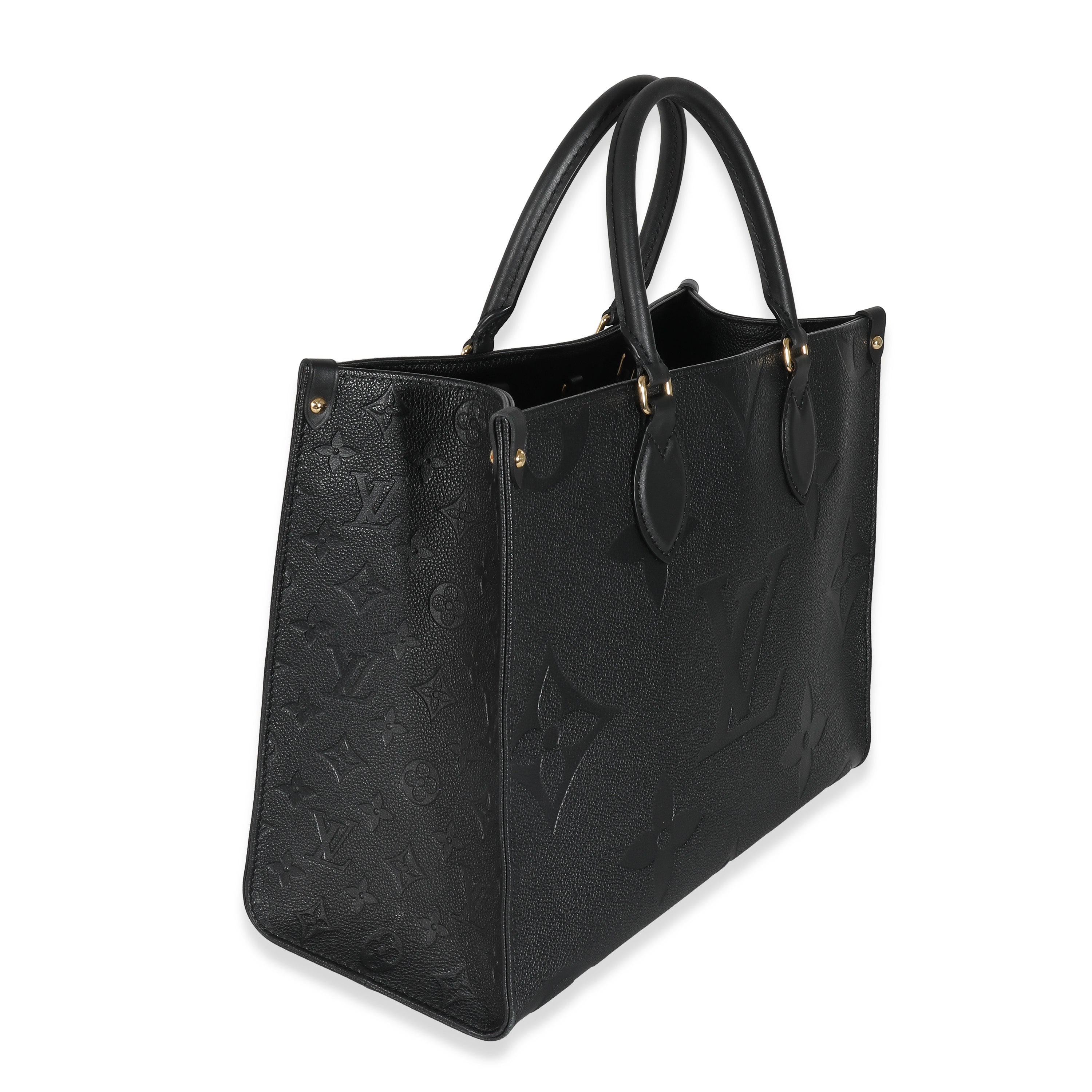 Louis Vuitton Louis Vuitton Black Monogram Giant Empreinte Onthego MM