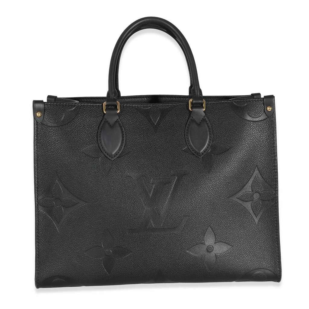 Louis Vuitton Louis Vuitton Black Monogram Giant Empreinte Onthego MM