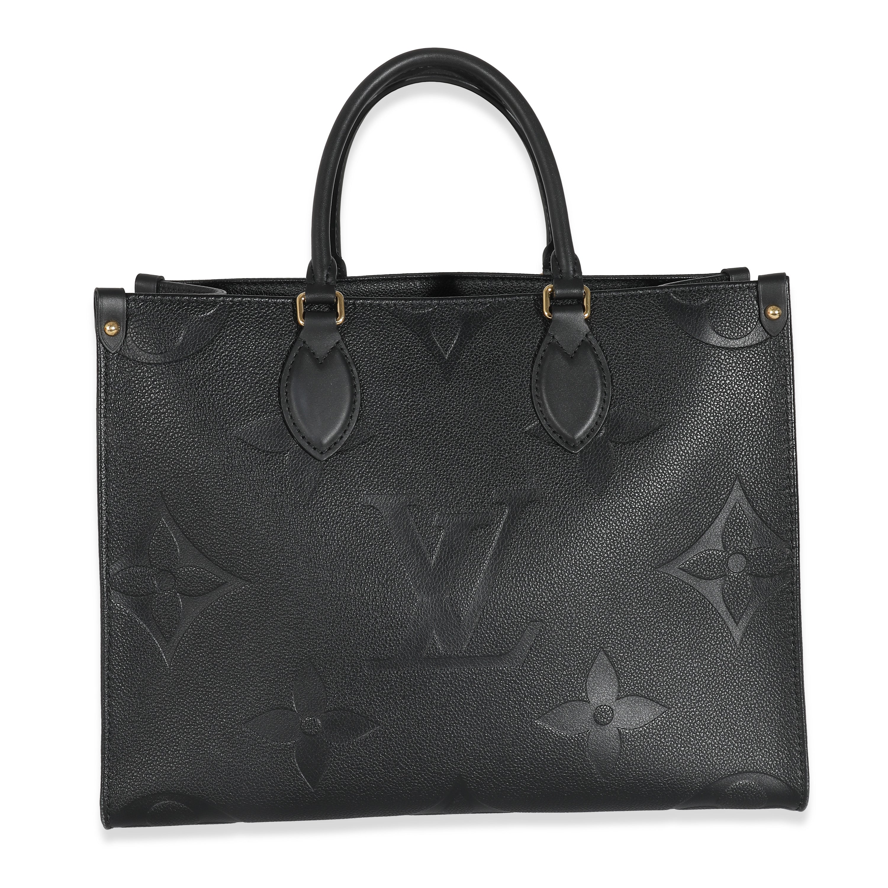 Louis Vuitton Louis Vuitton Black Monogram Giant Empreinte Onthego MM