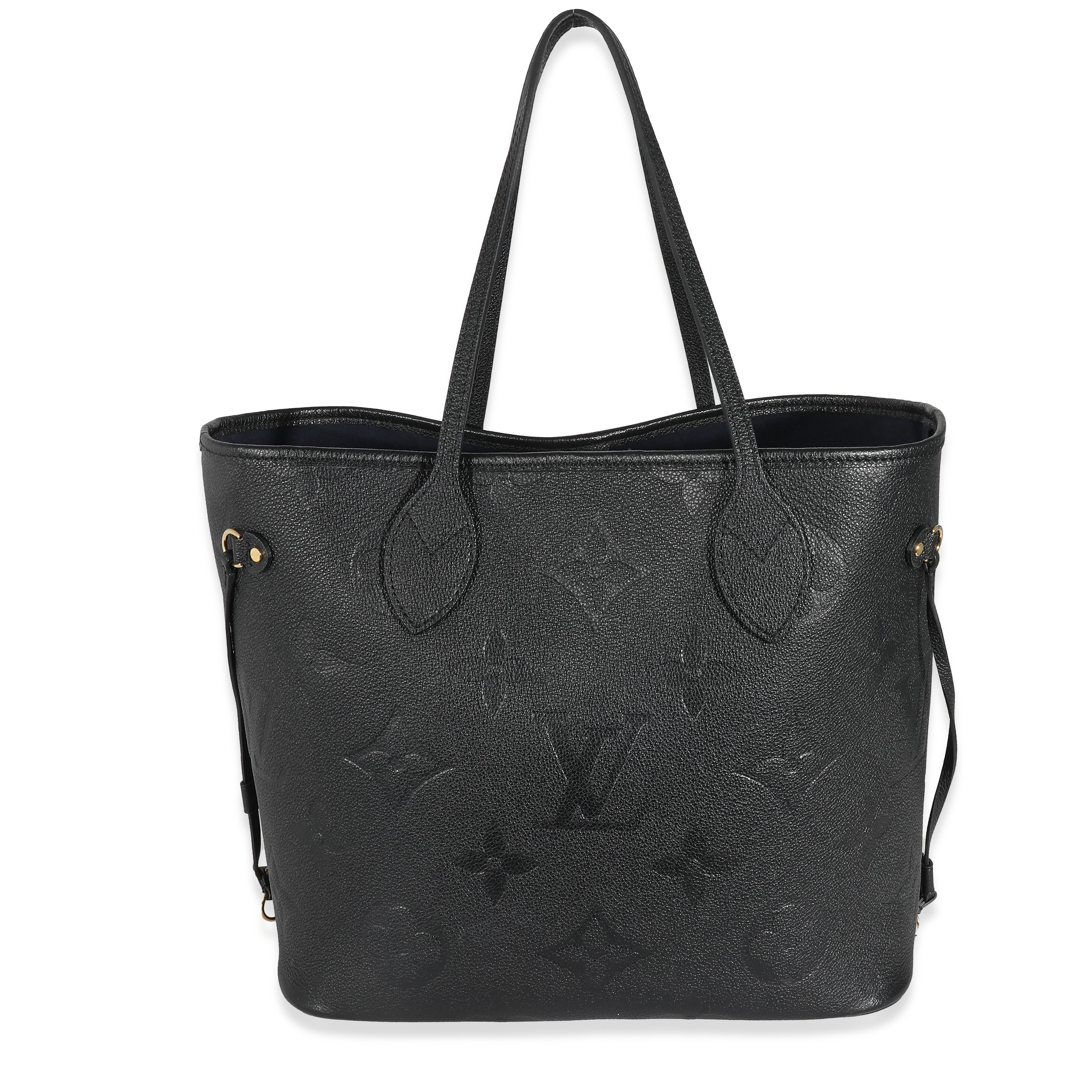 Louis Vuitton Louis Vuitton Black Monogram Empreinte Neverfull MM