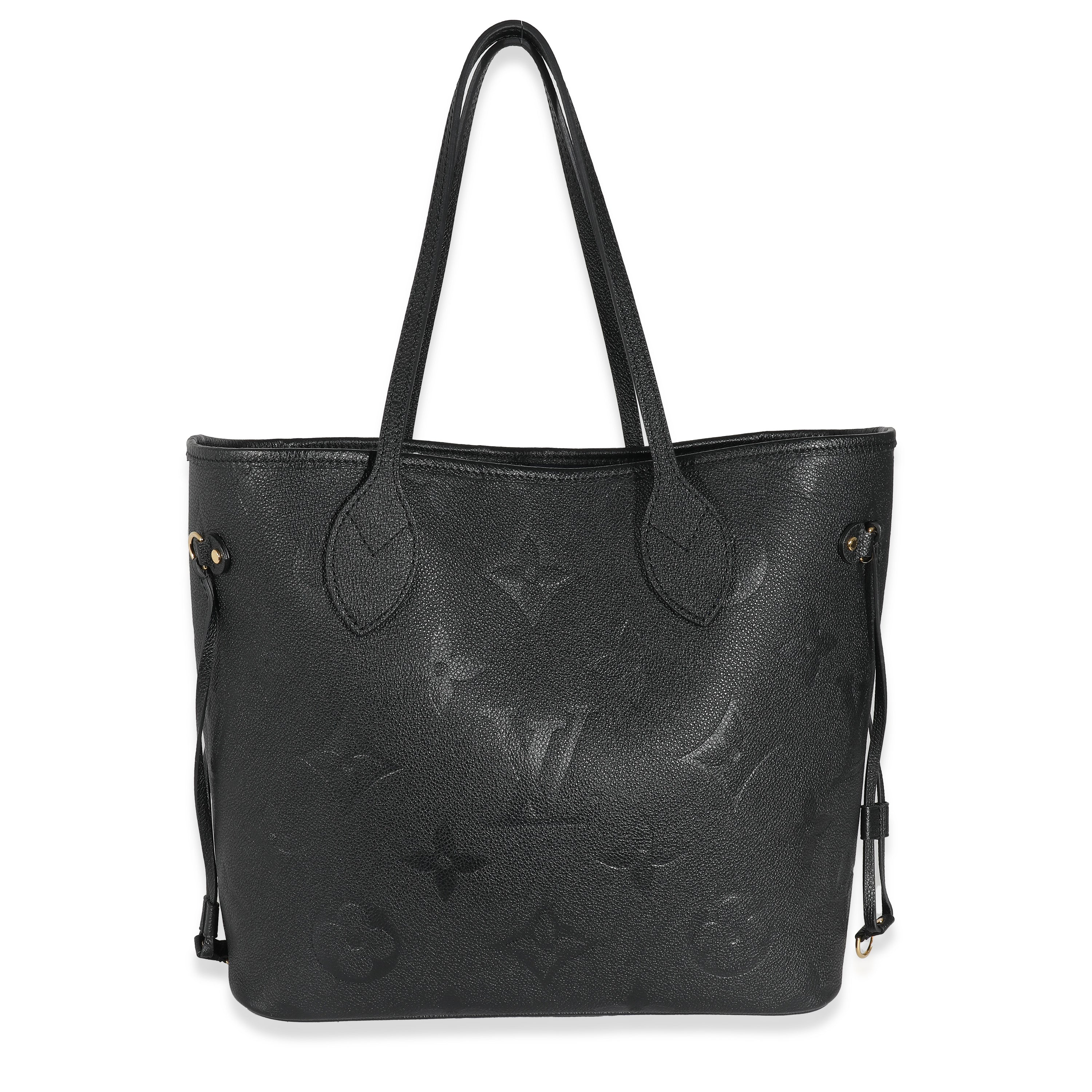 Louis Vuitton Louis Vuitton Black Monogram Empreinte Neverfull MM