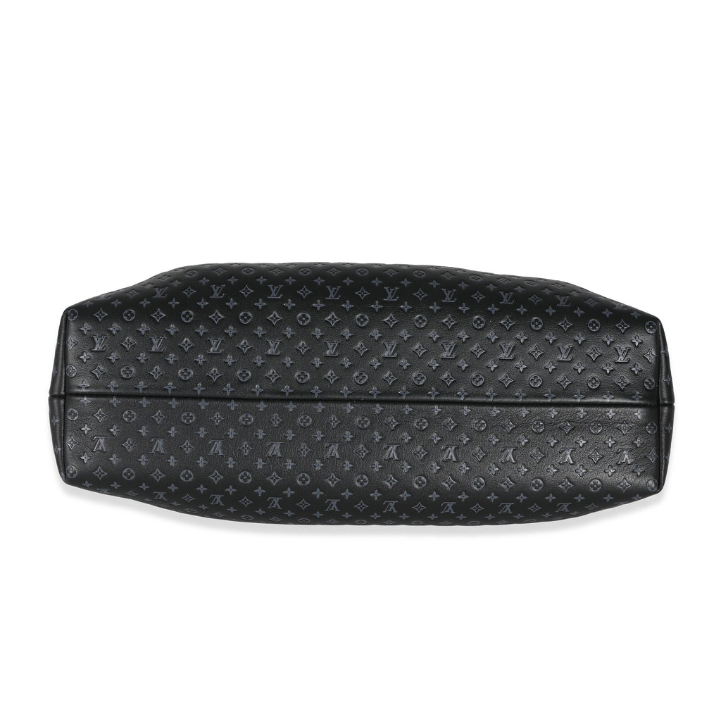 Louis Vuitton Black Embossed Calfskin Nanogram Clutch