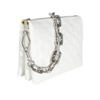 Louis Vuitton x YK White Monogram Embossed Puffy Lambskin Coussin PM