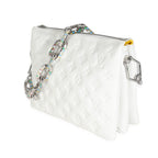 Louis Vuitton x YK White Monogram Embossed Puffy Lambskin Coussin PM